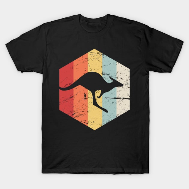 Retro 70s Kangaroo T-Shirt by MeatMan